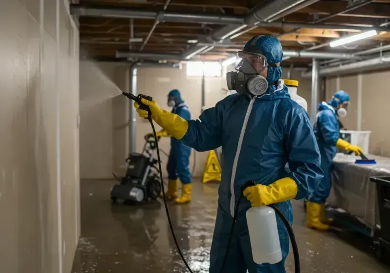 Basement Sanitization and Antimicrobial Treatment process in Bibb County, AL